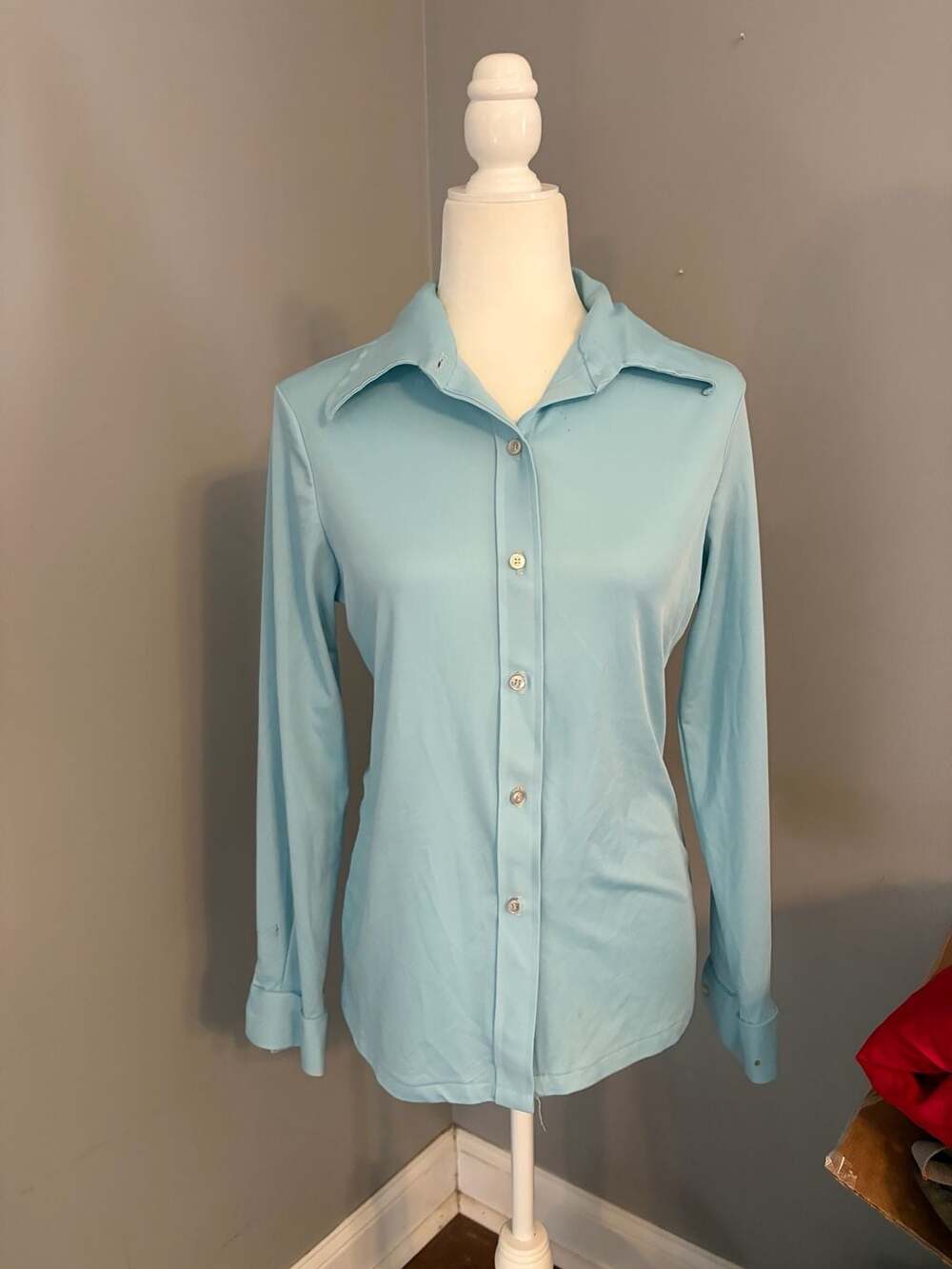 Authentic 70’s polyester button up shirt